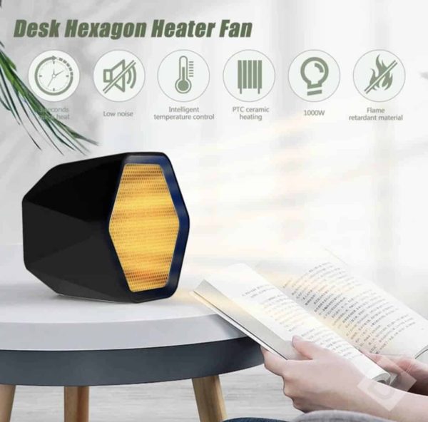 Mini Calentador Eléctrico Hexagonal