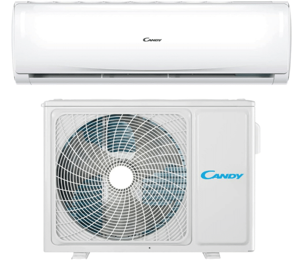 Candy Pure Aire acondicionado inteligente, climatizador monosplit con unidad exterior e interior 12 000 BTU, 20 dBA, con bomba de calor para aire caliente, Self-Clean y control remoto