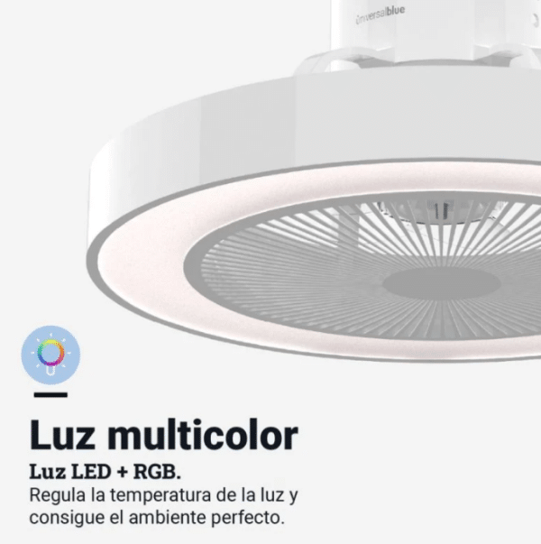 Universal Blue Tramontana 6051W Ventilador de Techo Box Fan con WiFi 25W
